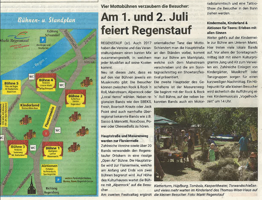 Zeitungsausschnitt des MC-Barbarsossa